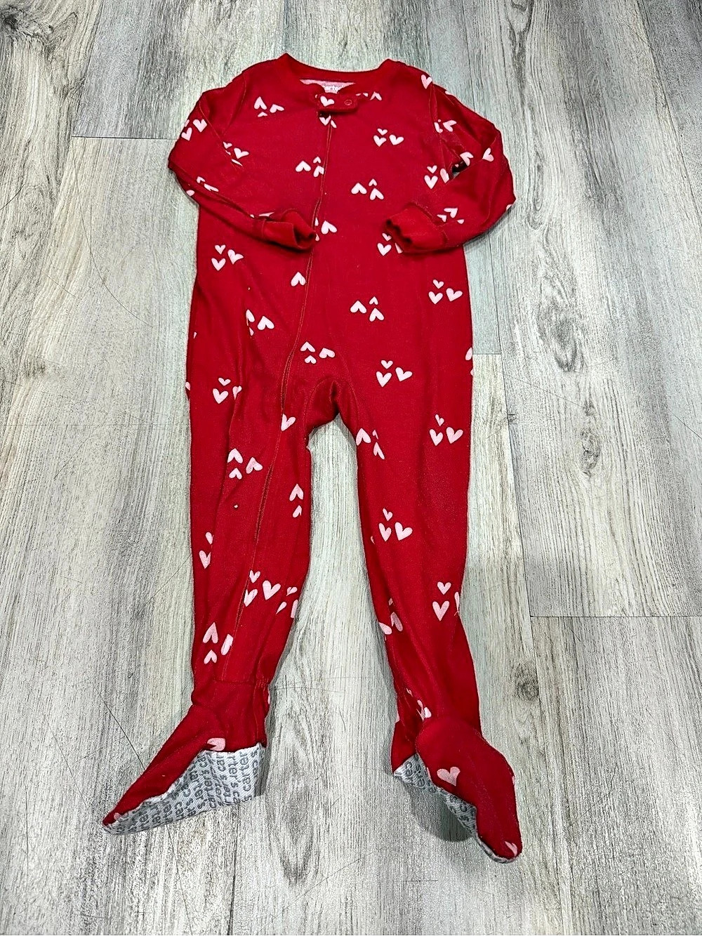 Carter's Red Heart Footie